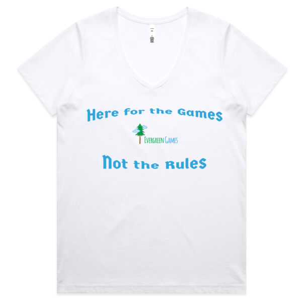 Here for the Games (Women V-neck) Thumbnail